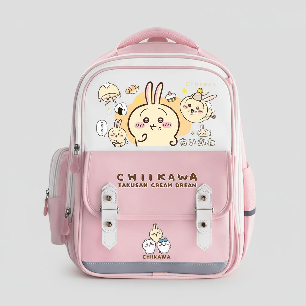Chiikawa School Backpack & Stationery Set - Complete Pink Collection