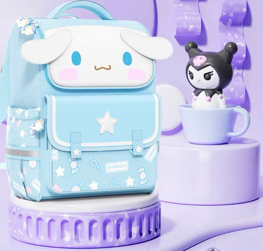 Sanrio Character Backpack with Water Bottle Holder - My Melody & Cinnamoroll