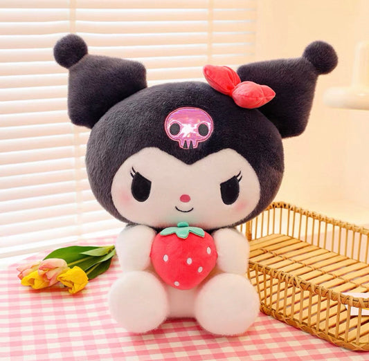 My Melody & Kuromi Strawberry Plush Set - Sanrio Soft Toys