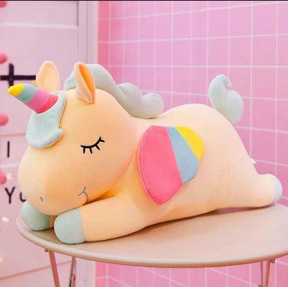 Giant Unicorn Plush Pillow - Kawaii Rainbow Body Pillow